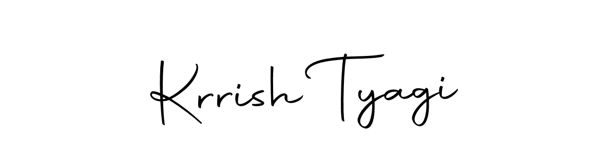 Use a signature maker to create a handwritten signature online. With this signature software, you can design (Autography-DOLnW) your own signature for name Krrish Tyagi. Krrish Tyagi signature style 10 images and pictures png