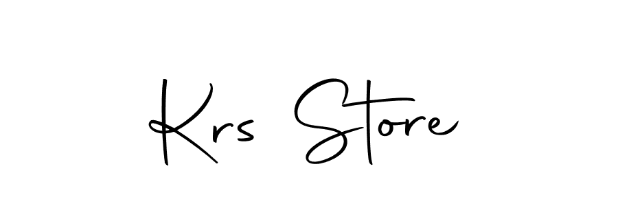 How to make Krs Store name signature. Use Autography-DOLnW style for creating short signs online. This is the latest handwritten sign. Krs Store signature style 10 images and pictures png