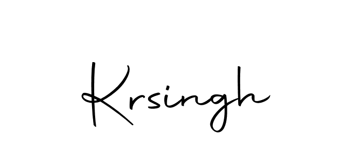 Create a beautiful signature design for name Krsingh. With this signature (Autography-DOLnW) fonts, you can make a handwritten signature for free. Krsingh signature style 10 images and pictures png