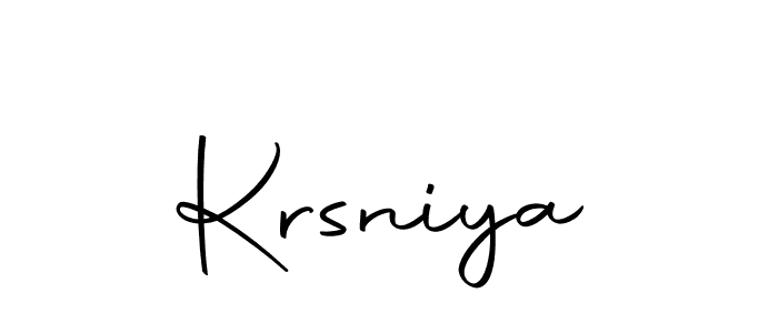 Make a beautiful signature design for name Krsniya. With this signature (Autography-DOLnW) style, you can create a handwritten signature for free. Krsniya signature style 10 images and pictures png