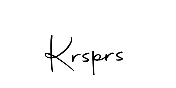 Use a signature maker to create a handwritten signature online. With this signature software, you can design (Autography-DOLnW) your own signature for name Krsprs. Krsprs signature style 10 images and pictures png