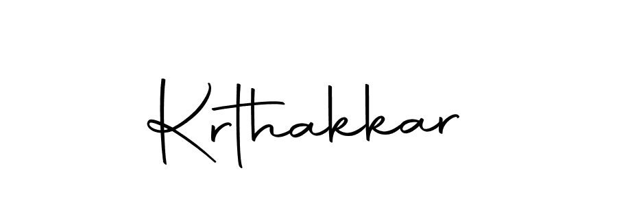 Design your own signature with our free online signature maker. With this signature software, you can create a handwritten (Autography-DOLnW) signature for name Krthakkar. Krthakkar signature style 10 images and pictures png