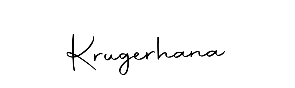 The best way (Autography-DOLnW) to make a short signature is to pick only two or three words in your name. The name Krugerhana include a total of six letters. For converting this name. Krugerhana signature style 10 images and pictures png