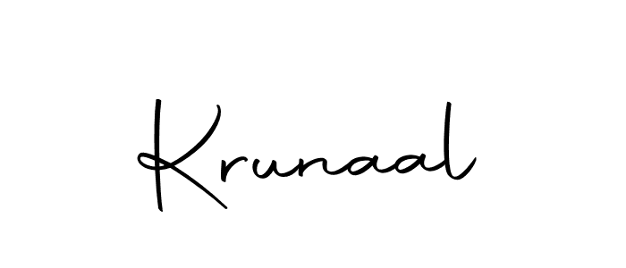 The best way (Autography-DOLnW) to make a short signature is to pick only two or three words in your name. The name Krunaal include a total of six letters. For converting this name. Krunaal signature style 10 images and pictures png