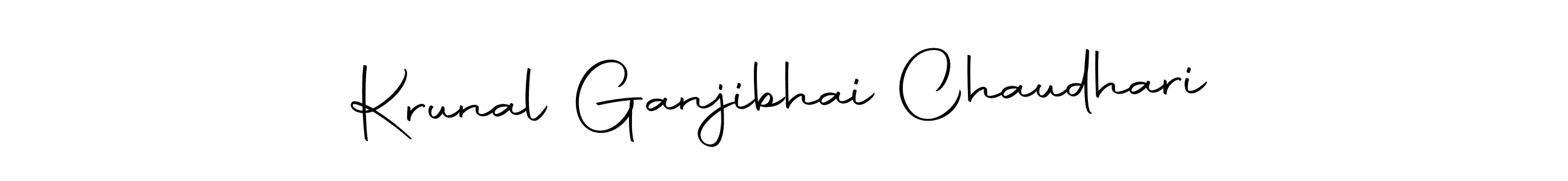 Create a beautiful signature design for name Krunal Ganjibhai Chaudhari. With this signature (Autography-DOLnW) fonts, you can make a handwritten signature for free. Krunal Ganjibhai Chaudhari signature style 10 images and pictures png