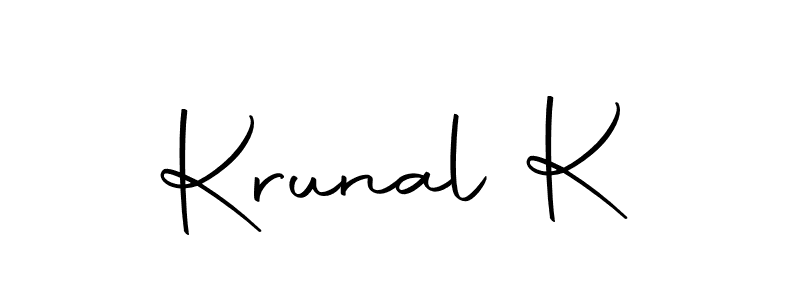 if you are searching for the best signature style for your name Krunal K. so please give up your signature search. here we have designed multiple signature styles  using Autography-DOLnW. Krunal K signature style 10 images and pictures png