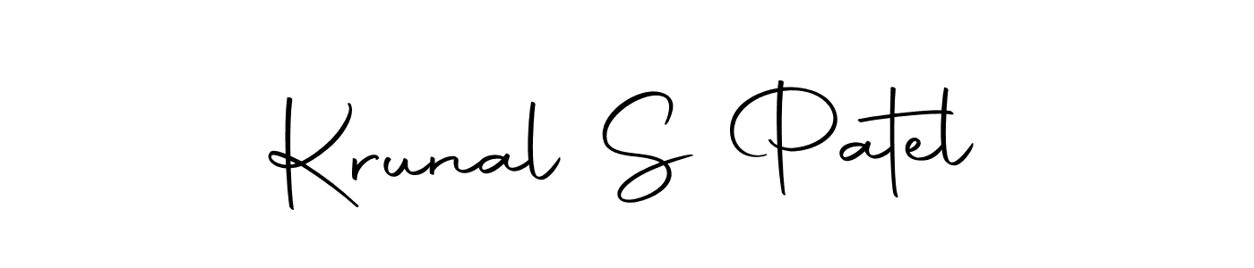 if you are searching for the best signature style for your name Krunal S Patel. so please give up your signature search. here we have designed multiple signature styles  using Autography-DOLnW. Krunal S Patel signature style 10 images and pictures png