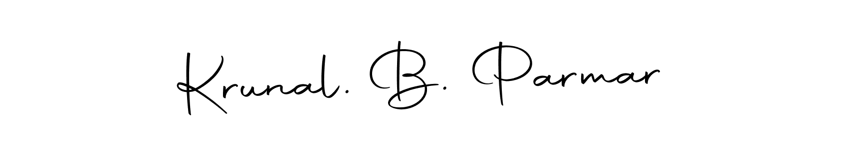 It looks lik you need a new signature style for name Krunal. B. Parmar. Design unique handwritten (Autography-DOLnW) signature with our free signature maker in just a few clicks. Krunal. B. Parmar signature style 10 images and pictures png