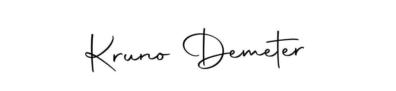 Create a beautiful signature design for name Kruno Demeter. With this signature (Autography-DOLnW) fonts, you can make a handwritten signature for free. Kruno Demeter signature style 10 images and pictures png