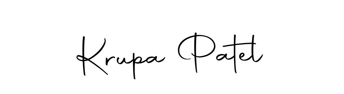 Krupa Patel stylish signature style. Best Handwritten Sign (Autography-DOLnW) for my name. Handwritten Signature Collection Ideas for my name Krupa Patel. Krupa Patel signature style 10 images and pictures png