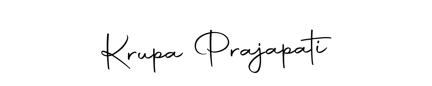 Make a short Krupa Prajapati signature style. Manage your documents anywhere anytime using Autography-DOLnW. Create and add eSignatures, submit forms, share and send files easily. Krupa Prajapati signature style 10 images and pictures png