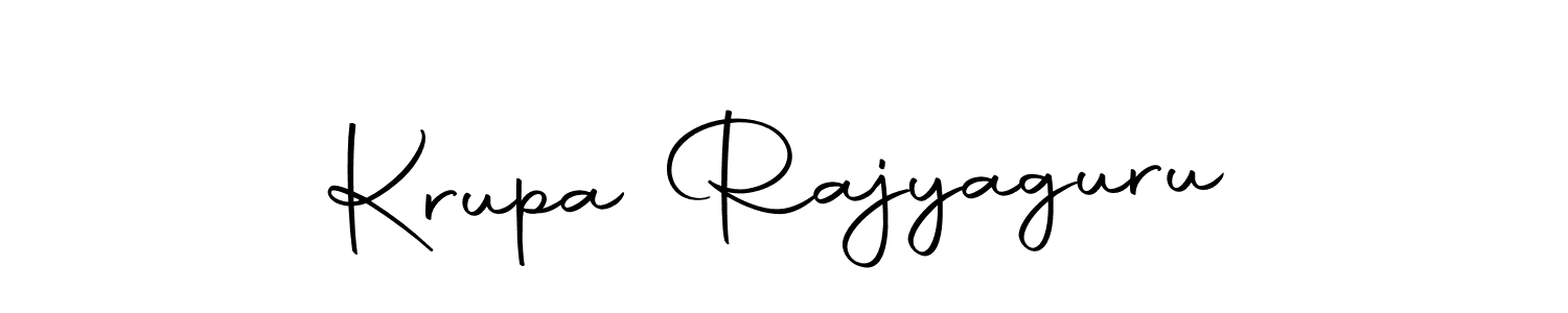 Also we have Krupa Rajyaguru name is the best signature style. Create professional handwritten signature collection using Autography-DOLnW autograph style. Krupa Rajyaguru signature style 10 images and pictures png