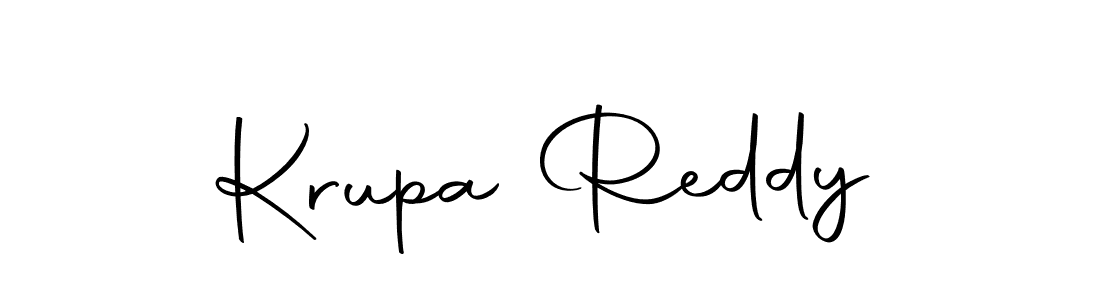 Use a signature maker to create a handwritten signature online. With this signature software, you can design (Autography-DOLnW) your own signature for name Krupa Reddy. Krupa Reddy signature style 10 images and pictures png