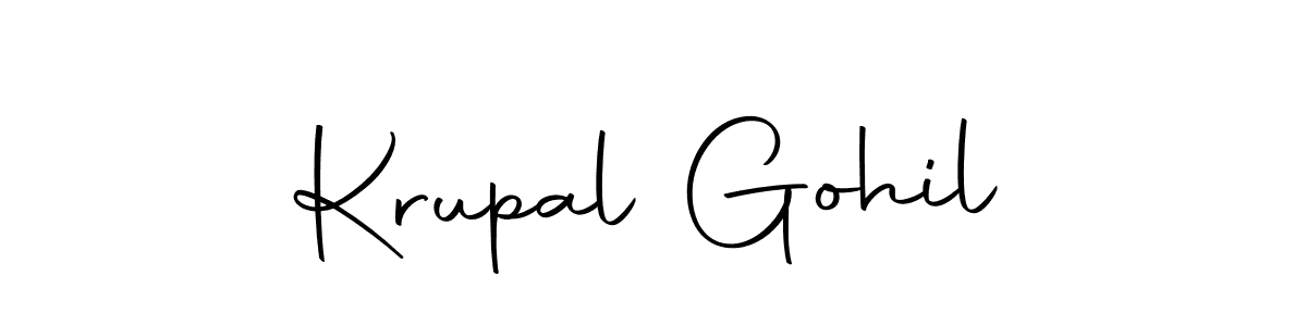 It looks lik you need a new signature style for name Krupal Gohil. Design unique handwritten (Autography-DOLnW) signature with our free signature maker in just a few clicks. Krupal Gohil signature style 10 images and pictures png