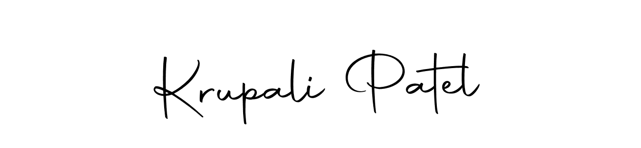 Make a beautiful signature design for name Krupali Patel. With this signature (Autography-DOLnW) style, you can create a handwritten signature for free. Krupali Patel signature style 10 images and pictures png