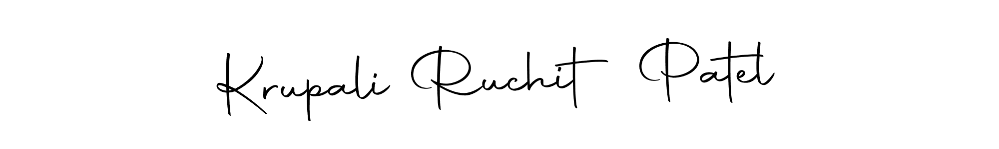 Make a beautiful signature design for name Krupali Ruchit Patel. With this signature (Autography-DOLnW) style, you can create a handwritten signature for free. Krupali Ruchit Patel signature style 10 images and pictures png