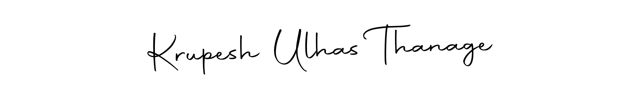 Make a short Krupesh Ulhas Thanage signature style. Manage your documents anywhere anytime using Autography-DOLnW. Create and add eSignatures, submit forms, share and send files easily. Krupesh Ulhas Thanage signature style 10 images and pictures png