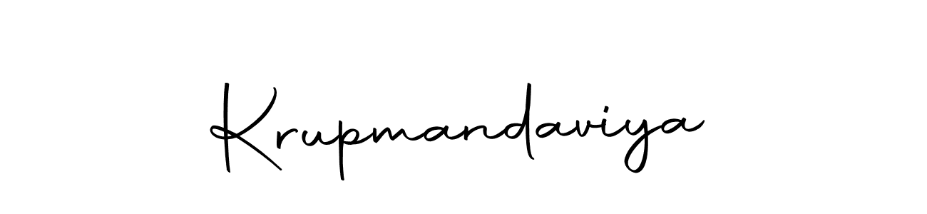 Make a beautiful signature design for name Krupmandaviya. With this signature (Autography-DOLnW) style, you can create a handwritten signature for free. Krupmandaviya signature style 10 images and pictures png