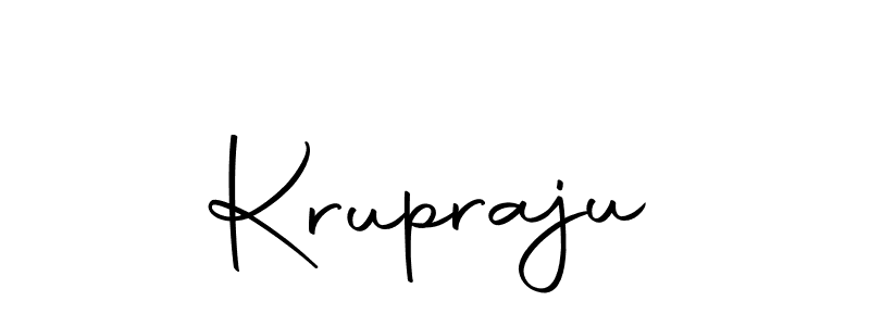 How to make Krupraju name signature. Use Autography-DOLnW style for creating short signs online. This is the latest handwritten sign. Krupraju signature style 10 images and pictures png