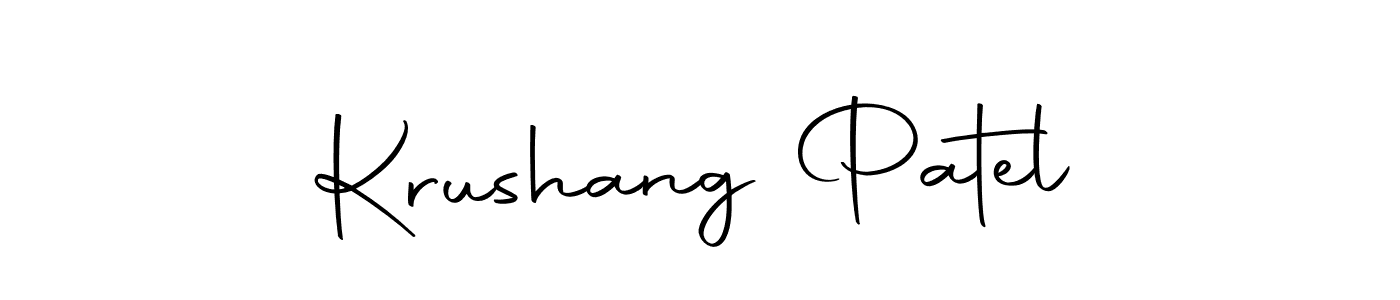 How to make Krushang Patel signature? Autography-DOLnW is a professional autograph style. Create handwritten signature for Krushang Patel name. Krushang Patel signature style 10 images and pictures png