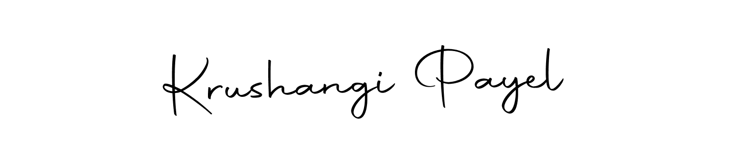 How to Draw Krushangi Payel signature style? Autography-DOLnW is a latest design signature styles for name Krushangi Payel. Krushangi Payel signature style 10 images and pictures png