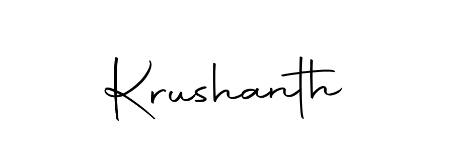 How to make Krushanth name signature. Use Autography-DOLnW style for creating short signs online. This is the latest handwritten sign. Krushanth signature style 10 images and pictures png