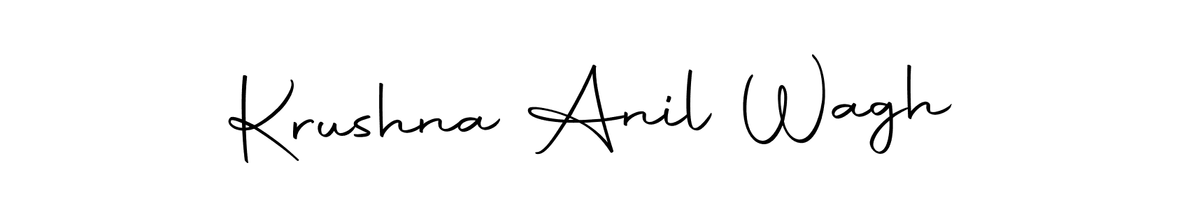 This is the best signature style for the Krushna Anil Wagh name. Also you like these signature font (Autography-DOLnW). Mix name signature. Krushna Anil Wagh signature style 10 images and pictures png