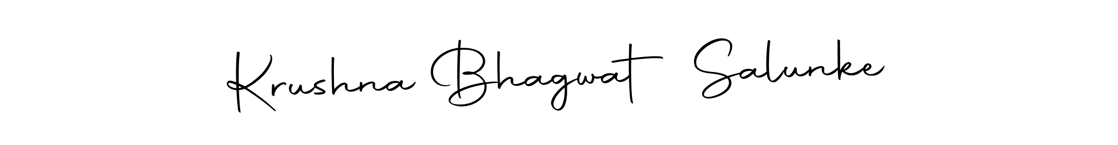 It looks lik you need a new signature style for name Krushna Bhagwat Salunke. Design unique handwritten (Autography-DOLnW) signature with our free signature maker in just a few clicks. Krushna Bhagwat Salunke signature style 10 images and pictures png