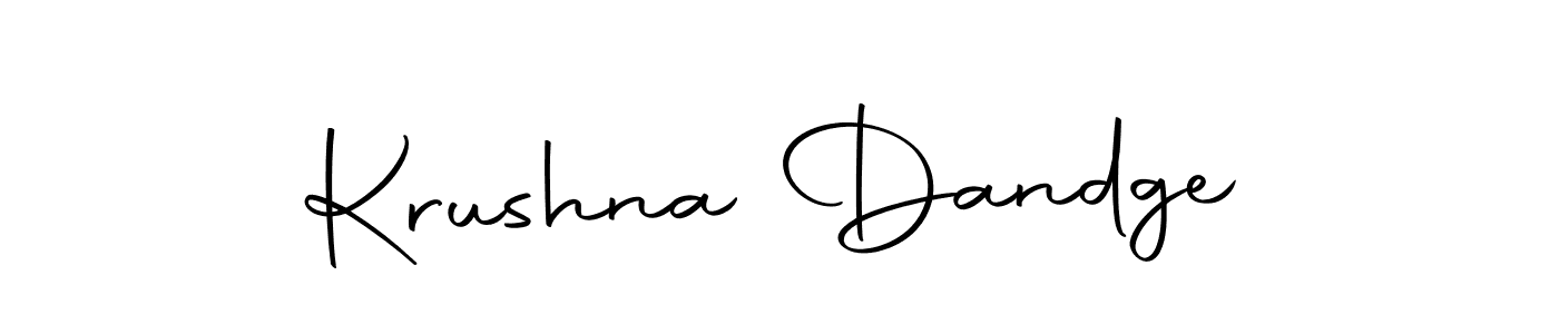 Krushna Dandge stylish signature style. Best Handwritten Sign (Autography-DOLnW) for my name. Handwritten Signature Collection Ideas for my name Krushna Dandge. Krushna Dandge signature style 10 images and pictures png