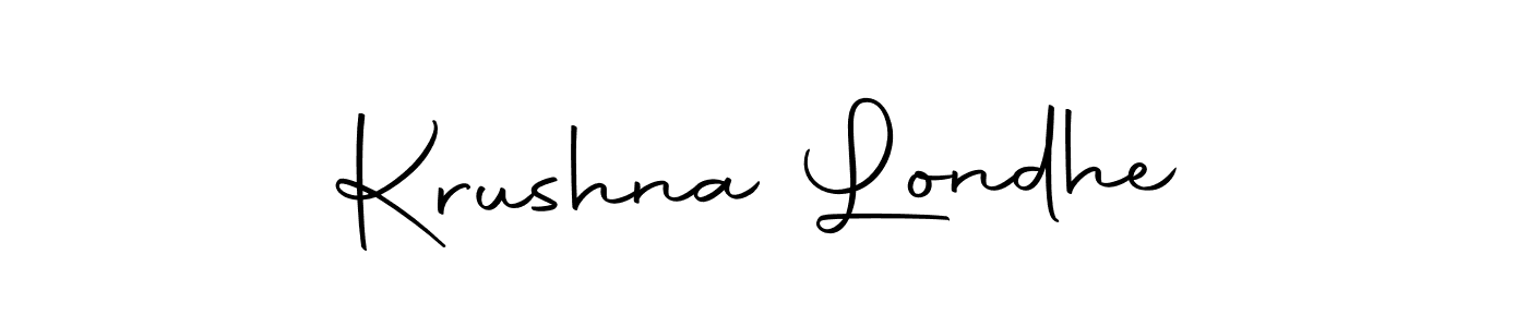 Make a beautiful signature design for name Krushna Londhe. Use this online signature maker to create a handwritten signature for free. Krushna Londhe signature style 10 images and pictures png