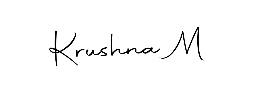 Make a beautiful signature design for name Krushna M. Use this online signature maker to create a handwritten signature for free. Krushna M signature style 10 images and pictures png