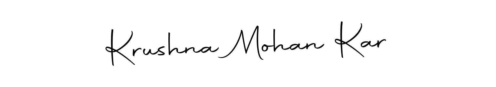 You can use this online signature creator to create a handwritten signature for the name Krushna Mohan Kar. This is the best online autograph maker. Krushna Mohan Kar signature style 10 images and pictures png