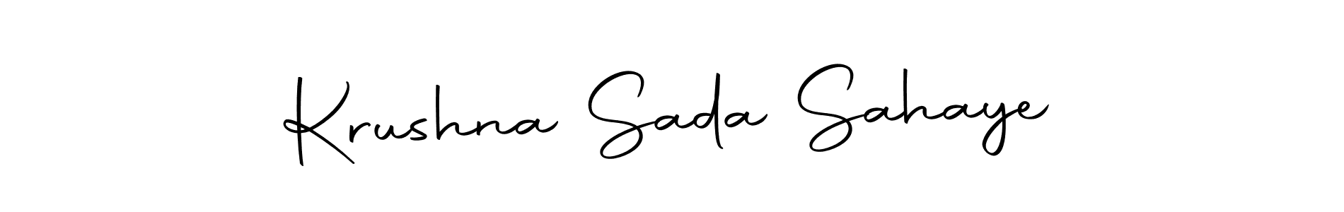 Create a beautiful signature design for name Krushna Sada Sahaye. With this signature (Autography-DOLnW) fonts, you can make a handwritten signature for free. Krushna Sada Sahaye signature style 10 images and pictures png