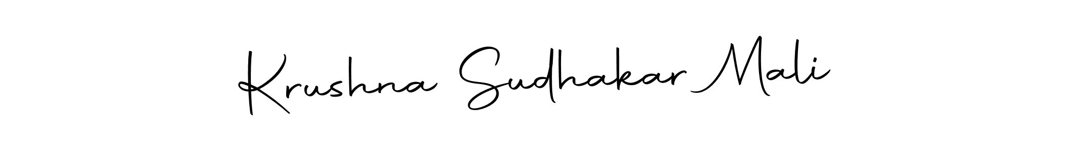 Krushna Sudhakar Mali stylish signature style. Best Handwritten Sign (Autography-DOLnW) for my name. Handwritten Signature Collection Ideas for my name Krushna Sudhakar Mali. Krushna Sudhakar Mali signature style 10 images and pictures png