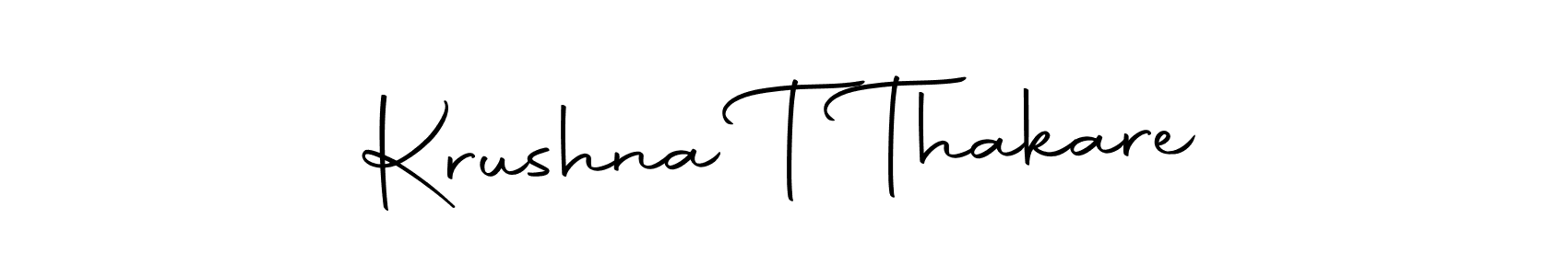 Make a short Krushna T Thakare signature style. Manage your documents anywhere anytime using Autography-DOLnW. Create and add eSignatures, submit forms, share and send files easily. Krushna T Thakare signature style 10 images and pictures png