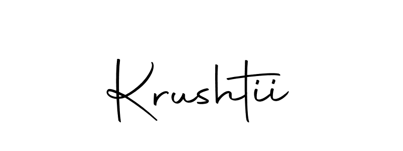 Use a signature maker to create a handwritten signature online. With this signature software, you can design (Autography-DOLnW) your own signature for name Krushtii. Krushtii signature style 10 images and pictures png