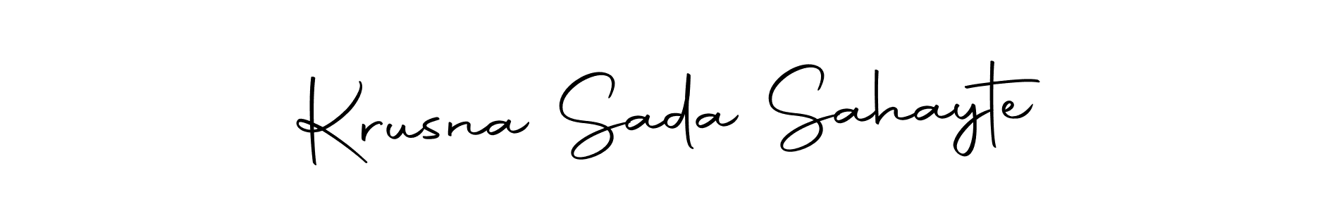It looks lik you need a new signature style for name Krusna Sada Sahayte. Design unique handwritten (Autography-DOLnW) signature with our free signature maker in just a few clicks. Krusna Sada Sahayte signature style 10 images and pictures png