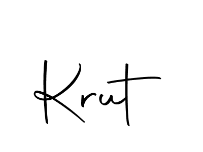 Make a beautiful signature design for name Krut. With this signature (Autography-DOLnW) style, you can create a handwritten signature for free. Krut signature style 10 images and pictures png