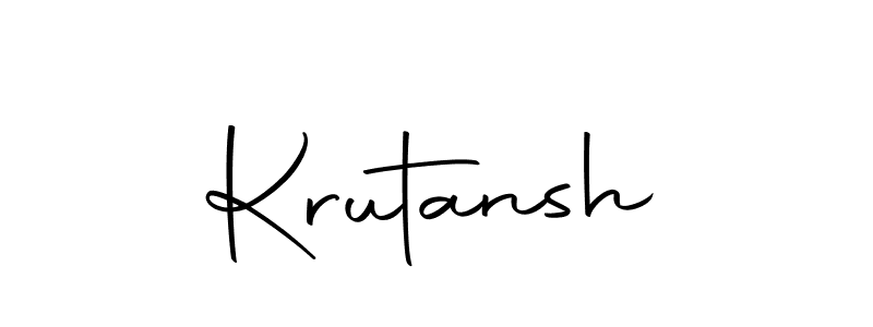 The best way (Autography-DOLnW) to make a short signature is to pick only two or three words in your name. The name Krutansh include a total of six letters. For converting this name. Krutansh signature style 10 images and pictures png
