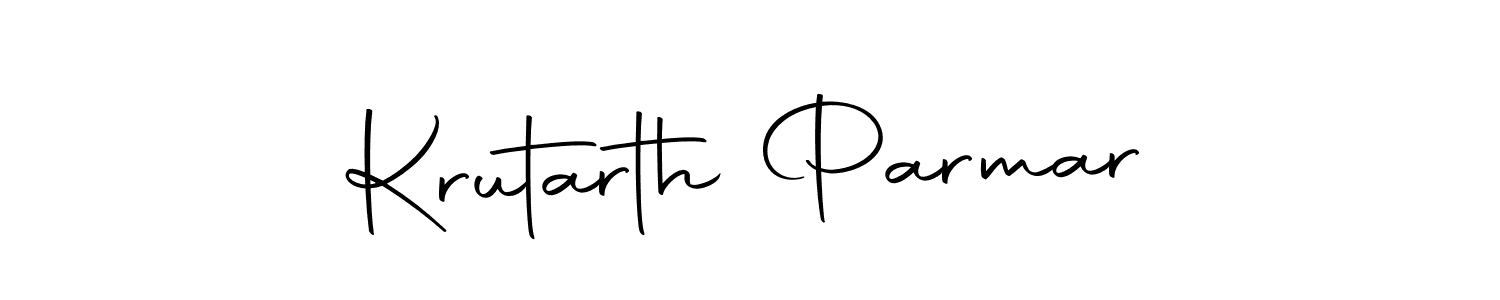 Use a signature maker to create a handwritten signature online. With this signature software, you can design (Autography-DOLnW) your own signature for name Krutarth Parmar. Krutarth Parmar signature style 10 images and pictures png