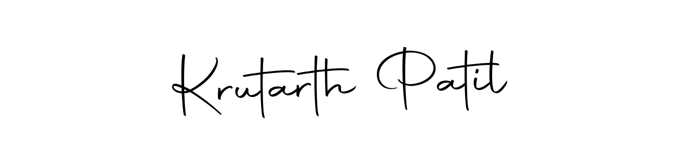 Also we have Krutarth Patil name is the best signature style. Create professional handwritten signature collection using Autography-DOLnW autograph style. Krutarth Patil signature style 10 images and pictures png