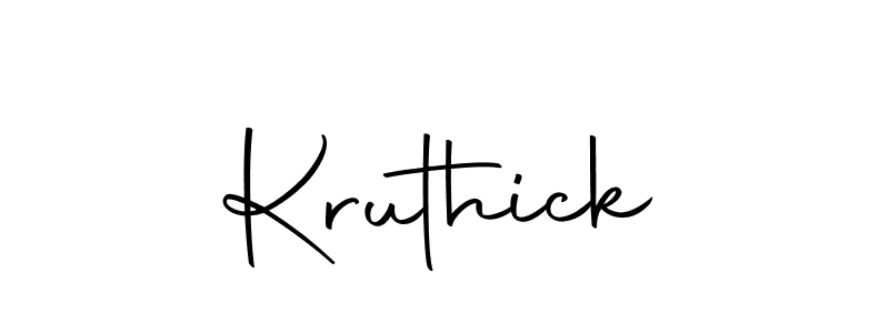 You should practise on your own different ways (Autography-DOLnW) to write your name (Kruthick) in signature. don't let someone else do it for you. Kruthick signature style 10 images and pictures png