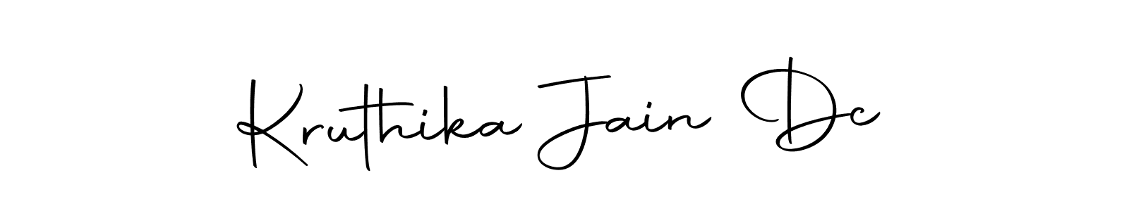 Make a beautiful signature design for name Kruthika Jain Dc. With this signature (Autography-DOLnW) style, you can create a handwritten signature for free. Kruthika Jain Dc signature style 10 images and pictures png