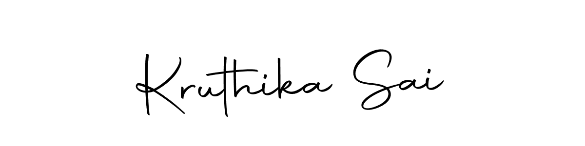 You should practise on your own different ways (Autography-DOLnW) to write your name (Kruthika Sai) in signature. don't let someone else do it for you. Kruthika Sai signature style 10 images and pictures png