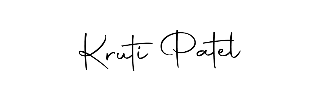 Design your own signature with our free online signature maker. With this signature software, you can create a handwritten (Autography-DOLnW) signature for name Kruti Patel. Kruti Patel signature style 10 images and pictures png