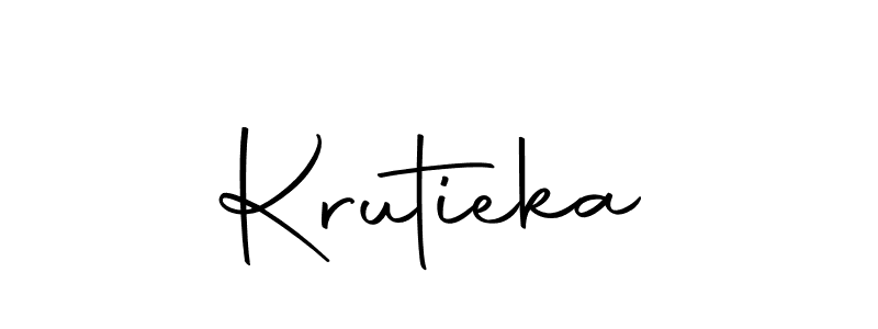 How to make Krutieka signature? Autography-DOLnW is a professional autograph style. Create handwritten signature for Krutieka name. Krutieka signature style 10 images and pictures png