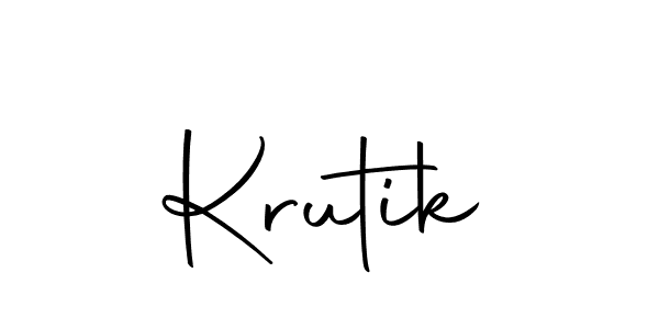 Make a beautiful signature design for name Krutik. With this signature (Autography-DOLnW) style, you can create a handwritten signature for free. Krutik signature style 10 images and pictures png