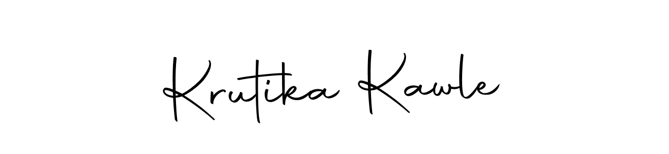 Create a beautiful signature design for name Krutika Kawle. With this signature (Autography-DOLnW) fonts, you can make a handwritten signature for free. Krutika Kawle signature style 10 images and pictures png