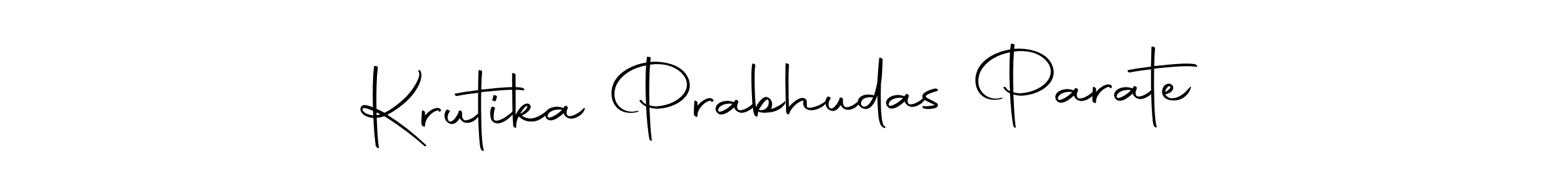 Here are the top 10 professional signature styles for the name Krutika Prabhudas Parate. These are the best autograph styles you can use for your name. Krutika Prabhudas Parate signature style 10 images and pictures png