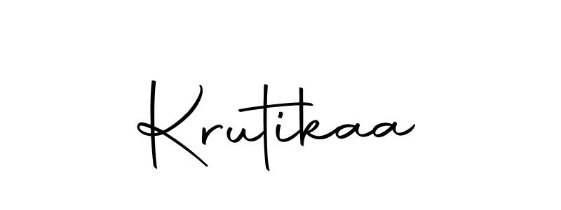 How to make Krutikaa name signature. Use Autography-DOLnW style for creating short signs online. This is the latest handwritten sign. Krutikaa signature style 10 images and pictures png